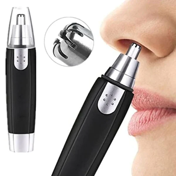 SHARP NEW EAR AND NOSE HAIR TRIMMER PROFESSIONAL HEAVY DUTY STEEL NOSE CLIPPER BATTERY-OPERATED.199 - Image 2