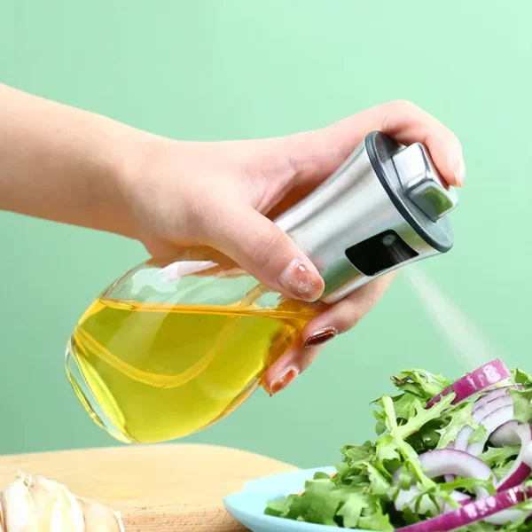 OIL DISPENSER BOTTLE, OIL AND VINEGAR CRUET, OIL SPRAYER DISPENSER, OLIVE OIL DISPENSER 200 ML MIST OIL SPRAY BOTTLE FOR COOKING WITH PLASTIC