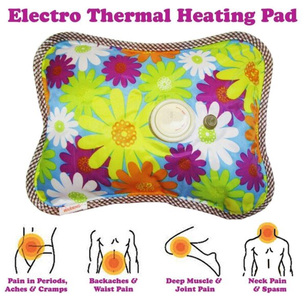 heating bag, hot water bags for pain relief, heating bag electric, Heating Pad-Heat Pouch Hot Water Bottle Bag, Electric Hot Water Bag For Pain Relief Therapy (Multicolor) Pack of 1 - Image 2